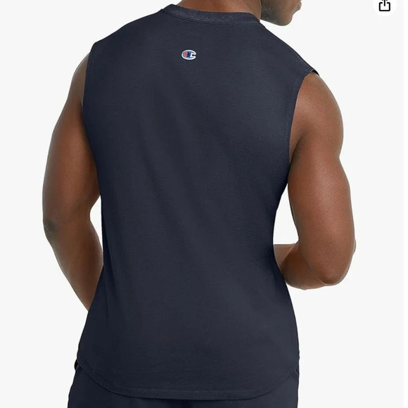 NWT Champion Men's Muscle Tank, Classic Graphic Tee, Sleeveless navy LAR… - Picture 2 of 9